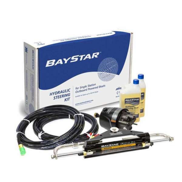 Kit Timoneria Idraulica BAYSTAR HK4300A-4 Fuoribordo con Tubi Fino a 115HP SeaStar