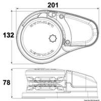 Kit verricello LEWMAR VX1 basso (300 W e 500 W)
