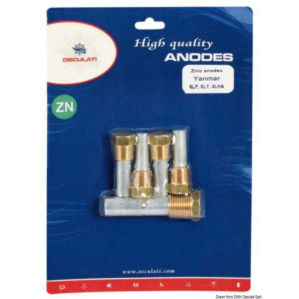 Kit zinco motori entrobordo Yanmar 6LP/6LY/4LH