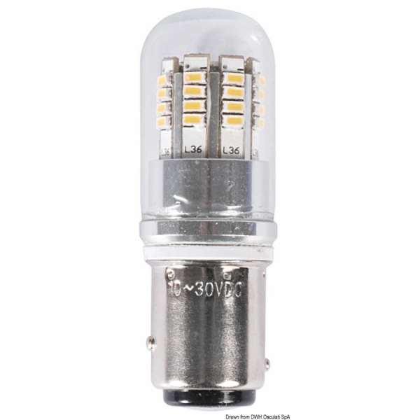 Lampadina LED BAY15D perni disassati per fanali di via