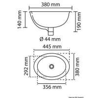 Lavelli ovali in ceramica bianca