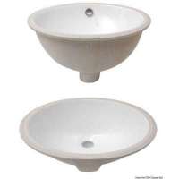 Lavelli ovali in ceramica bianca