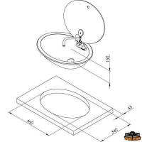 Lavello ellittico con rubinetto abbattibile e coperchio in vetro temperato fum&egrave; Can