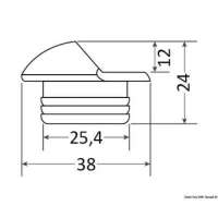 Luce di cortesia LED da incasso Alcor