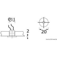 Luce di cortesia LED da incasso Apus-r