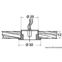 Luce di cortesia LED da incasso FORESTI E SUARDI Circinus