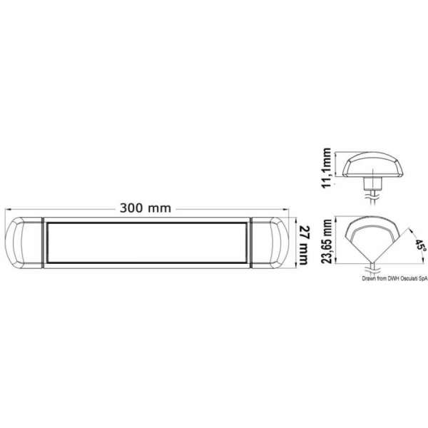 Luce LED da appoggio stagna con interruttore touch