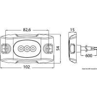 Luce subacquea LED per carena/specchio di poppa