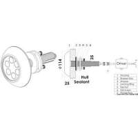 Luce subacquea per carena / specchio di poppa / plancetta