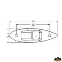 Luci di via a LED a basso consumo in acciaio inox lucidato a specchio per fisaggio ad incasso a murata
