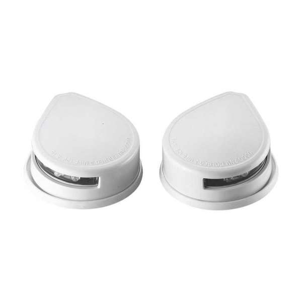 Luci di via rosso e verde corpo policarbonato bianco