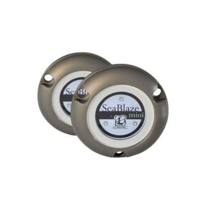  Lumitec SeaBlaze Mini, COPPIA luci LED subacquee Bianche 