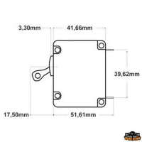 Magneto idraulico Toggle A-Series CA-CC 2 poli Levetta bianca