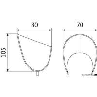 Manica a vento autoportante per portello Wind scoop