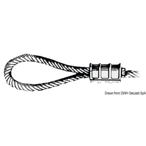 Manicotto per la piombatura in alluminio 