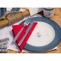 Marine Business set 6 piatti piani melamina SAILOR