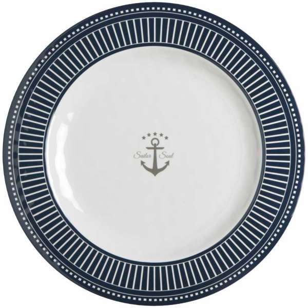 Marine Business set 6 piatti piani melamina SAILOR