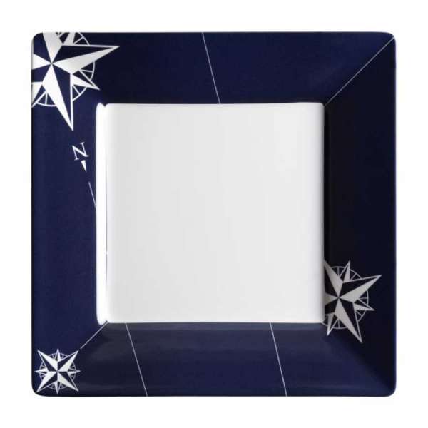 Marine Business set 6 piatti piani quadrati dessert melamina NORTHWIND 