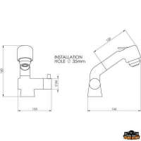 Mixer con doccia estraibile