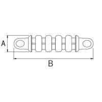 Molla ormeggio Inox silenziata
