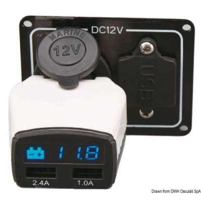 Monitor batteria + presa USB