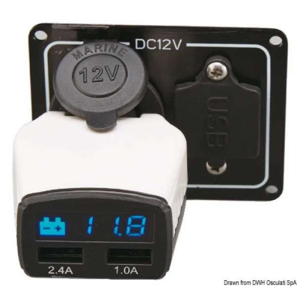 Monitor batteria + presa USB