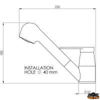 Monocomando miscelatore cromato + doccia estraibile cromata