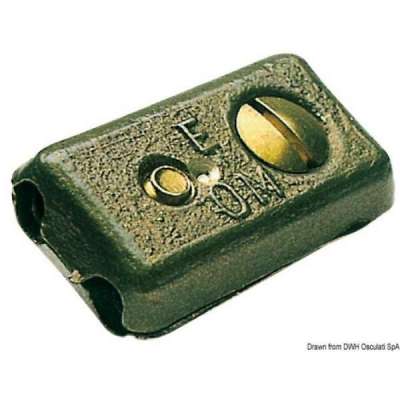 Morsetto bifilare in ottone pressofuso