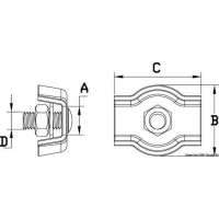 Morsetto in acciaio inox