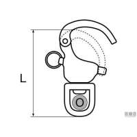 Moschettone da Spi Occhio Girevole CL