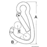 Moschettone in acciaio inox a grande apertura