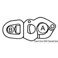 Moschettone in acciaio inox per scotte, drizze, spinnaker