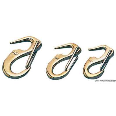 Moschettone in bronzo per fiocco