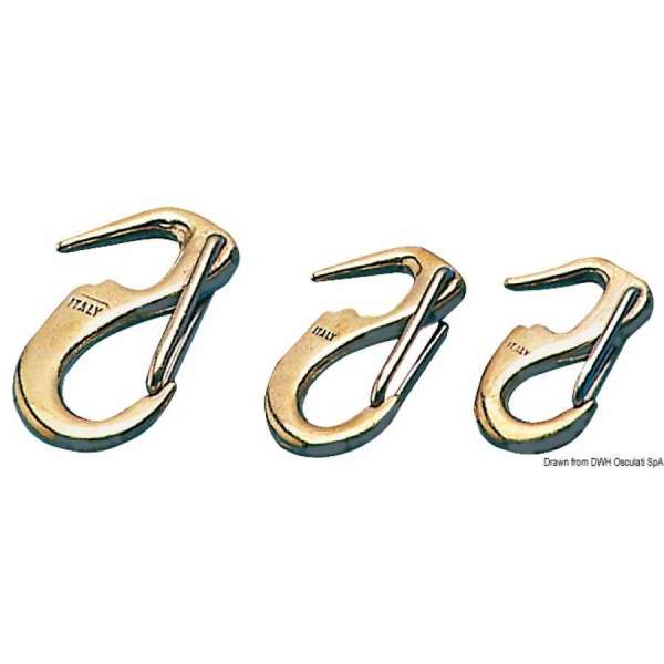 Moschettone in bronzo per fiocco