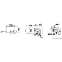 Motore serie 100 W per bracci max 900 mm e spazzole max 1000 mm