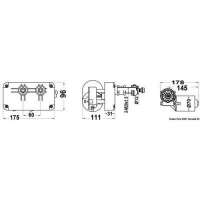 Motore serie 50 W per bracci max 800 mm e spazzole max 700 mm