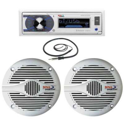 Package Boss Marine stereo MR632 casse MR50W e antenna MRANT10