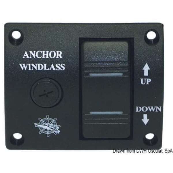 Pannello di comando per verricelli a bascula