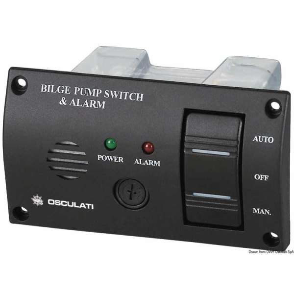 Pannello di controllo per pompe di sentina con allarme sonoro