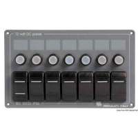 Pannello elettrico in alluminio con frontale in policarbonato grigio