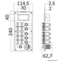Pannello elettrico serie PCAL con voltometro digitale 9/32 V