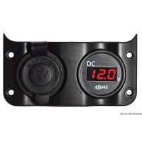 Pannello elettrico Wave Design con interruttori a bascula con LED