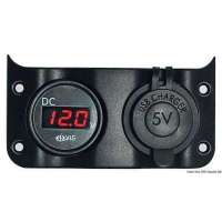 Pannello elettrico Wave Design con interruttori a bascula con LED