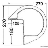 Parabordo in PVC bianco gonfiabile da pontile