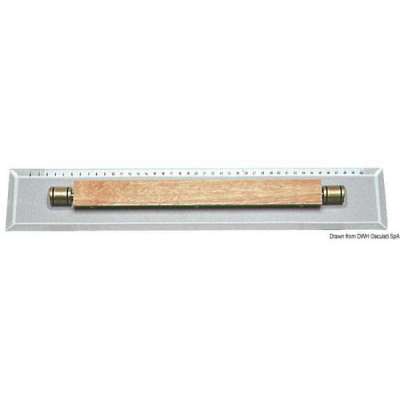 Parallela a rulli millimetrata in plexiglass