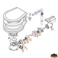 Particolari di ricambio per WC elettrici