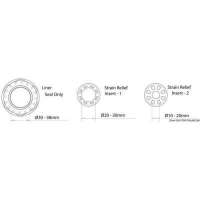 Passa paratia stagno per grandi cavi