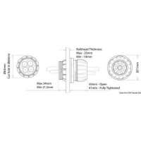 Passa paratia stagno per grandi cavi