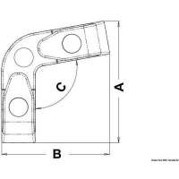 Passacavo angolare a rulli