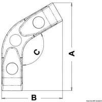 Passacavo angolare a rulli